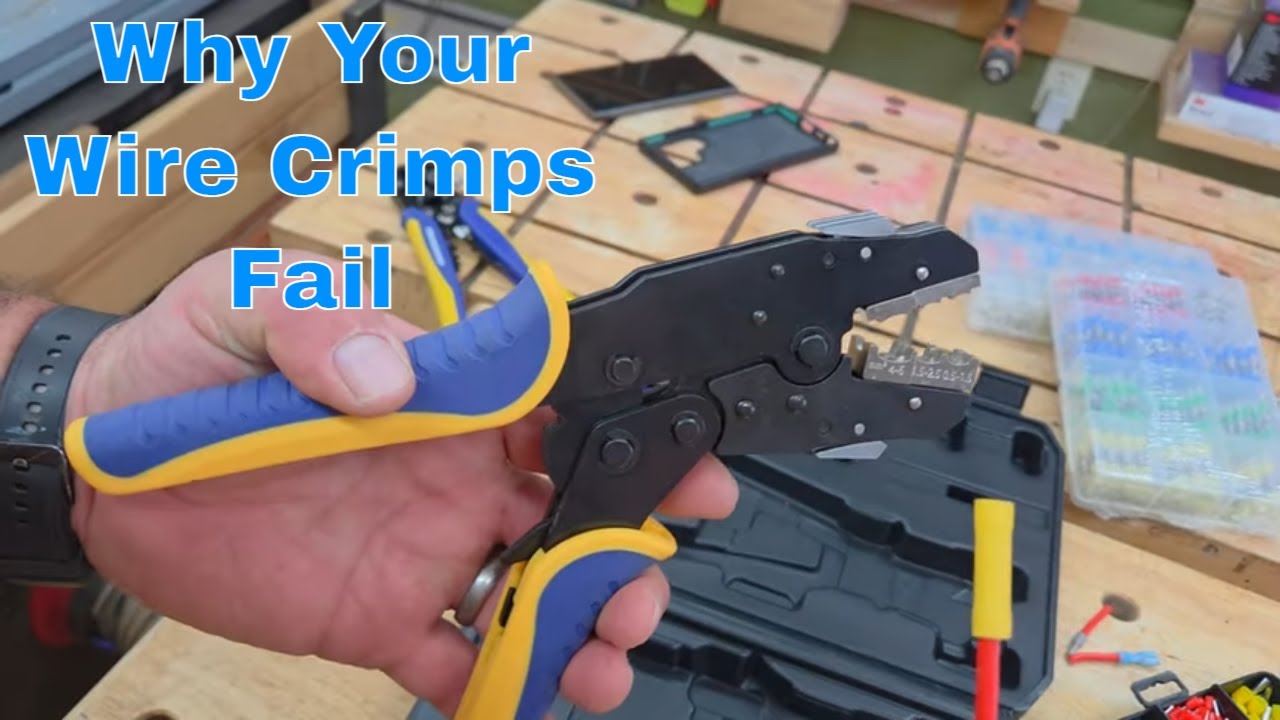 Battery cable crimping tools—Haisstronica AWG 22–10 Ratchet Wire Terminal Crimper