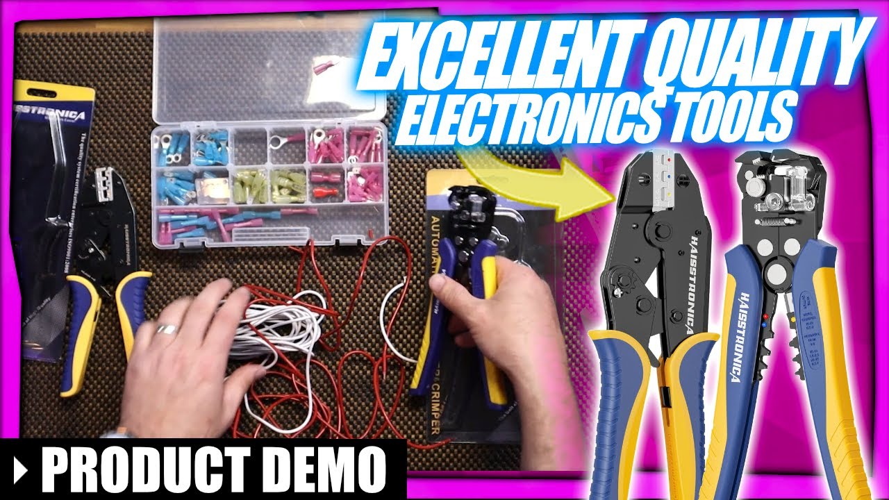 Ratchet Wire Terminal Crimping Tool+Self-Adjusting Wire Stripper | The Net Guy Reviews
