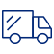 Delivery truck icon representing shipping
