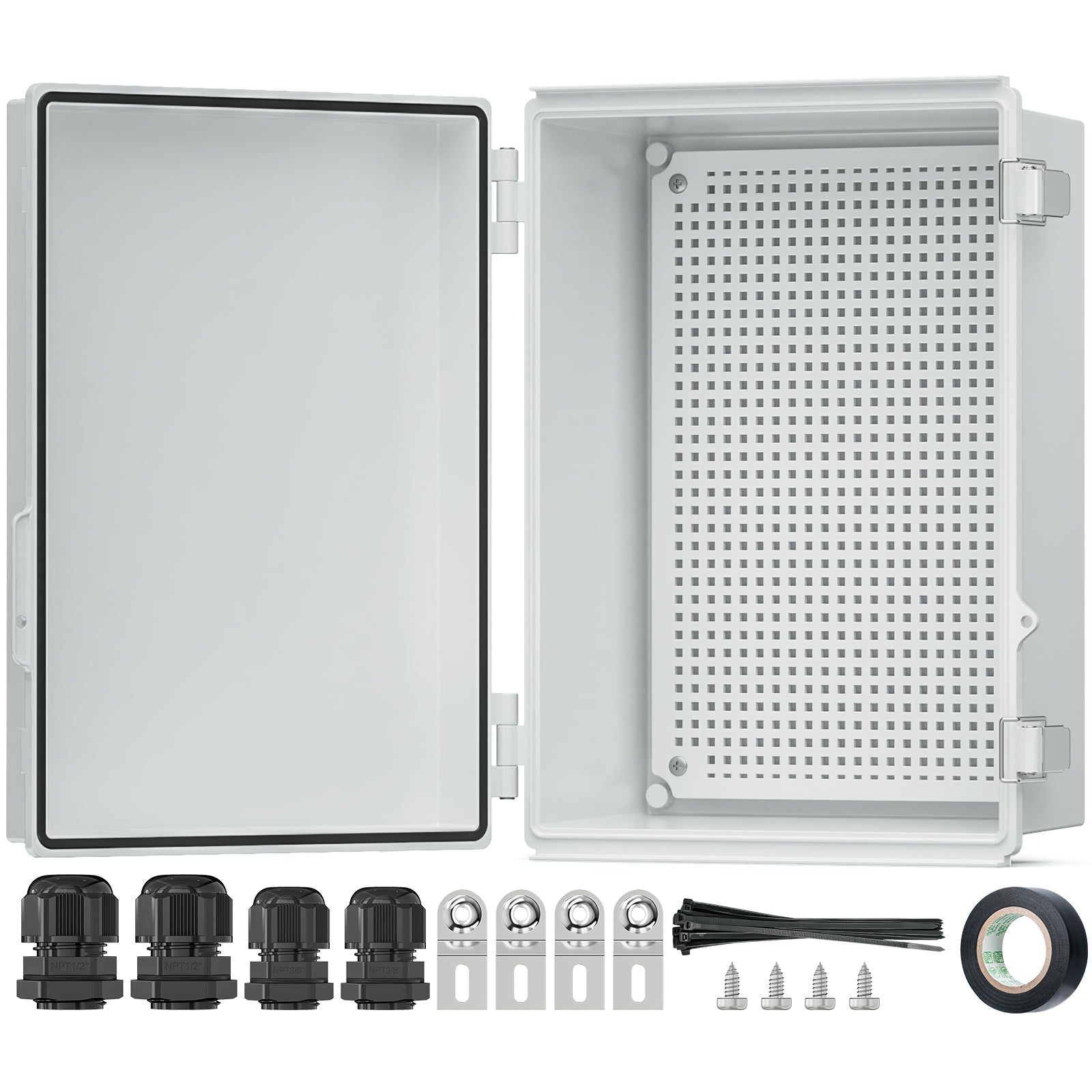 Haisstronica outdoor electrical box with optimized interior space for efficient cable management.