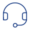 Customer support headset icon