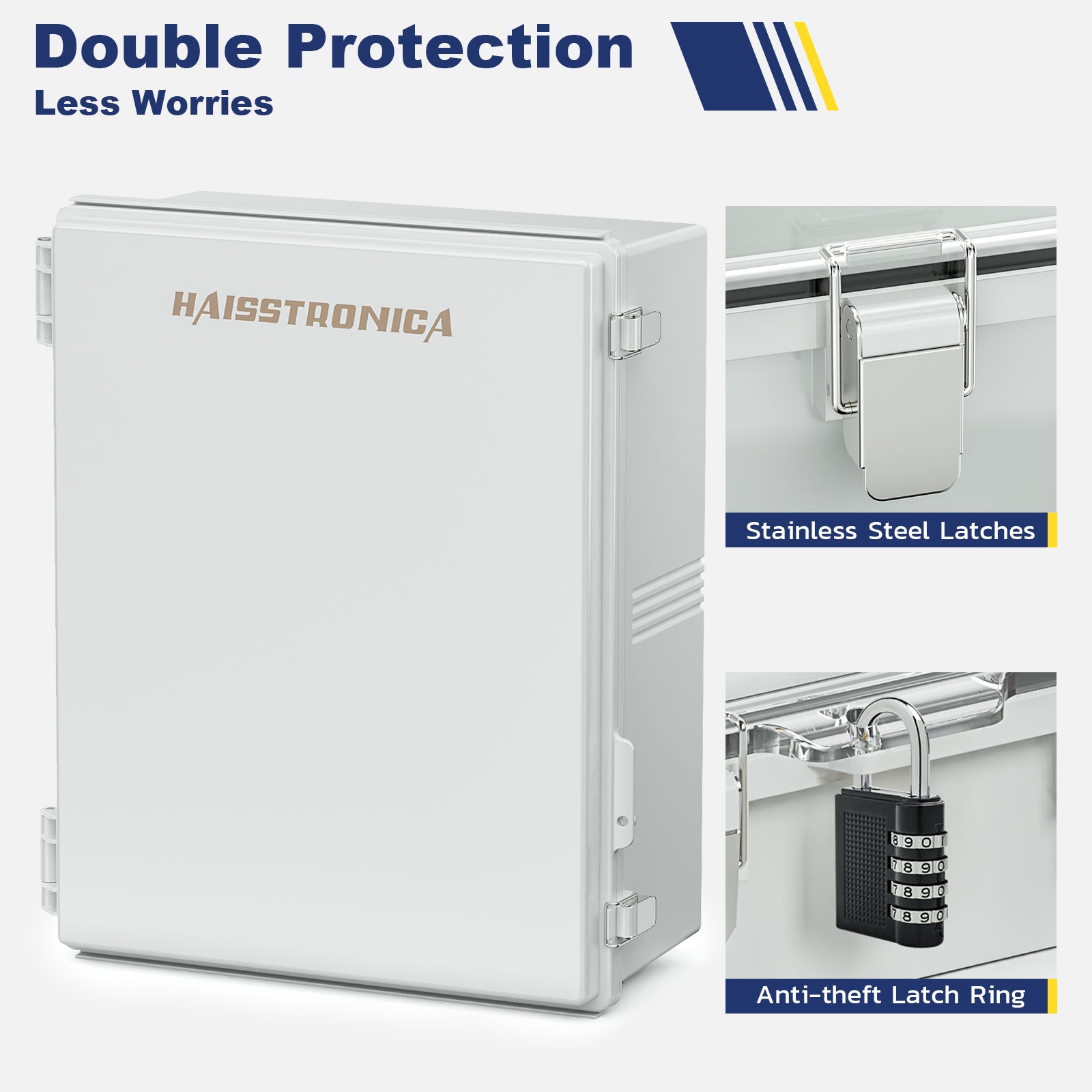 Haisstronica weatherproof box with advanced sealing technology for harsh environmental conditions.
