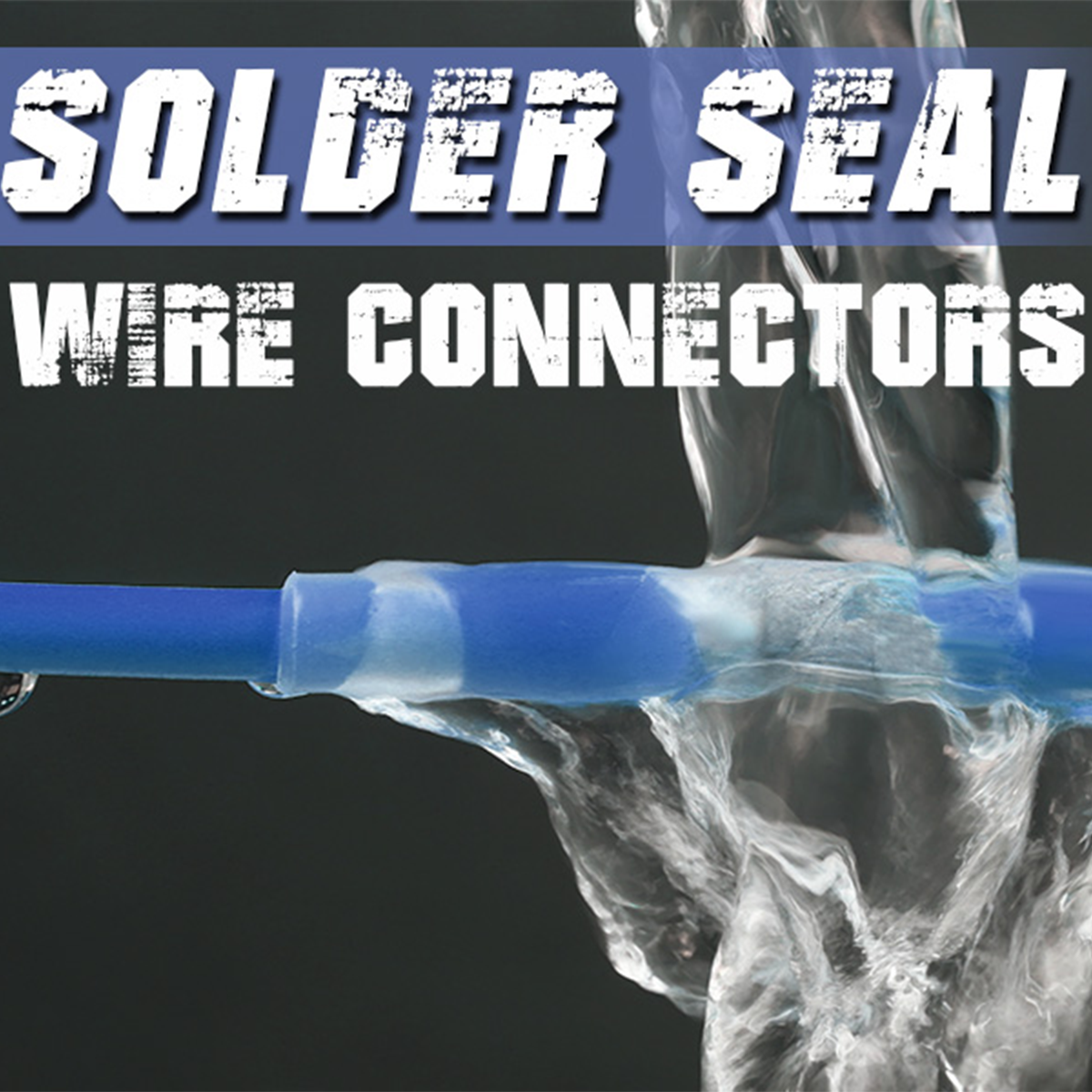 Haisstronica solder seal wire connectors: heat-activated waterproof electrical terminations.