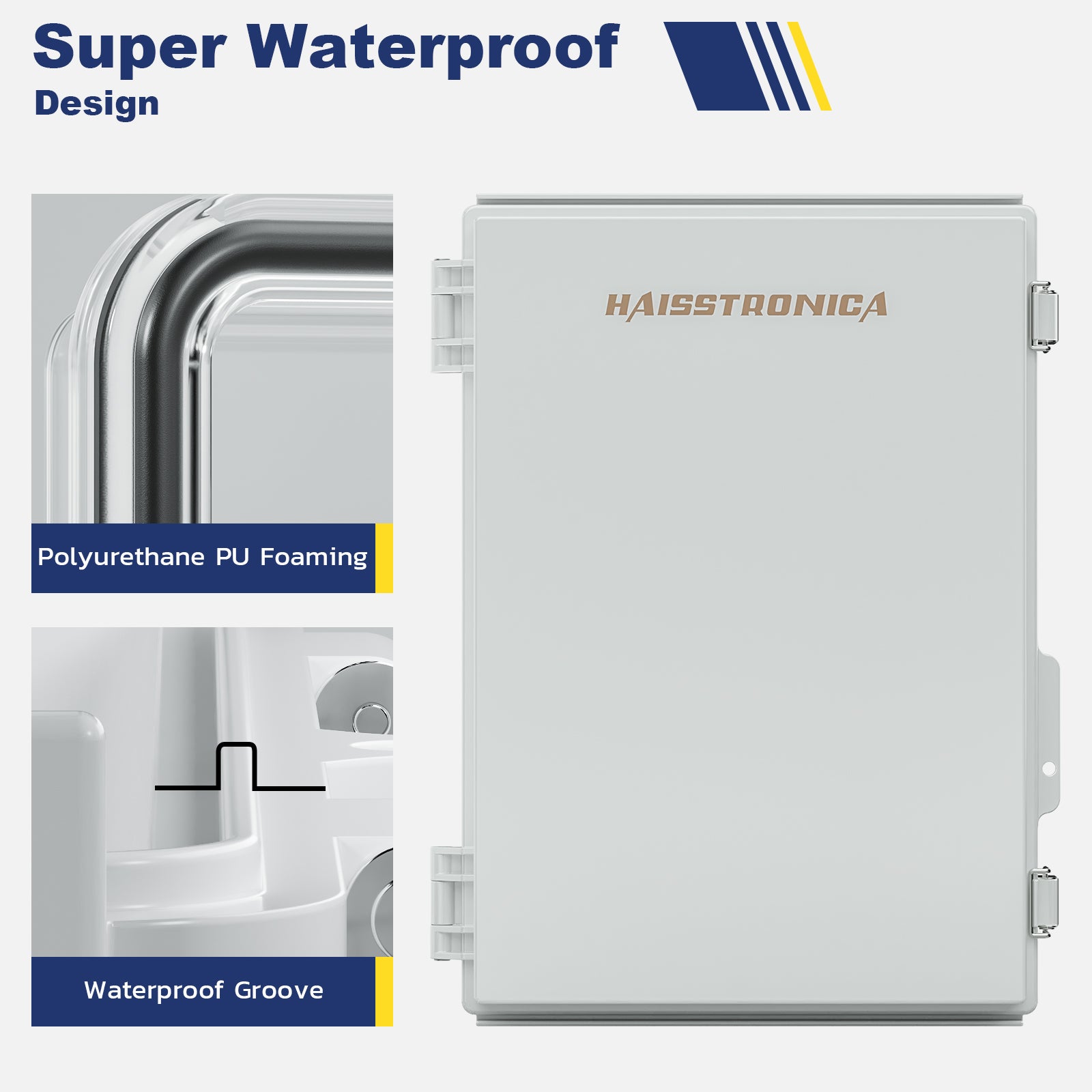 Haisstronica IP67 junction box engineered with advanced waterproof sealing technology for harsh environments.
