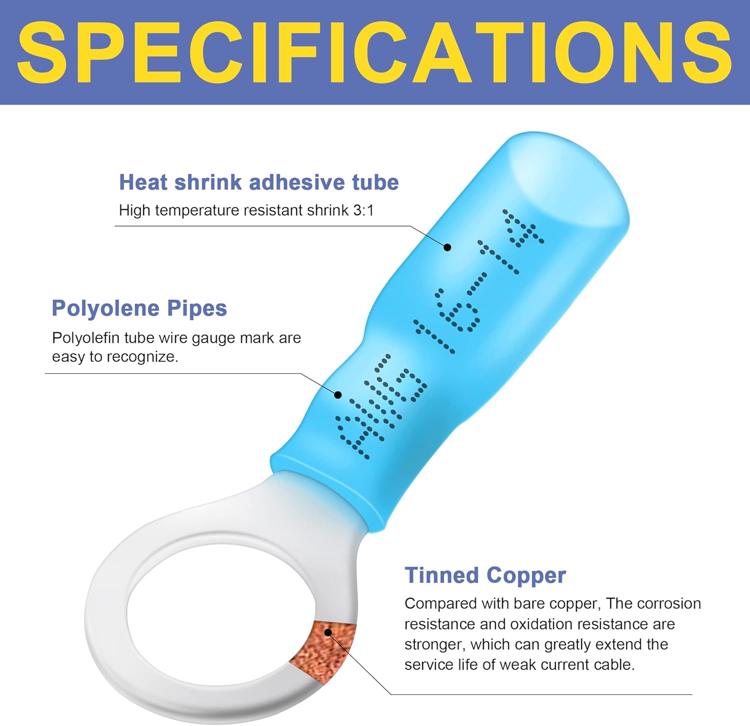 Heat Shrink Wire Connectors 880 PCS 680PCS 480PCS Mixed Model AWG 22-10