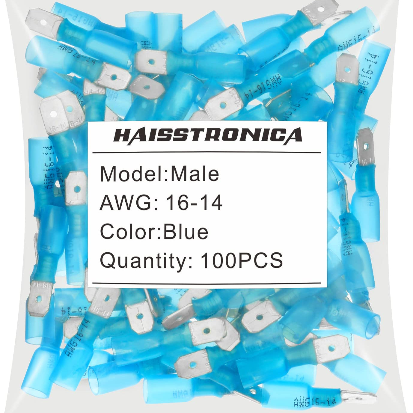 Heat Shrink Wire Connectors - Spade Terminals(Bagged)