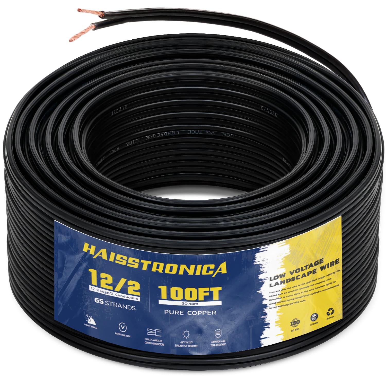 12/2 Low Voltage Landscape Wire 100ft/200ft/250ft/500ft