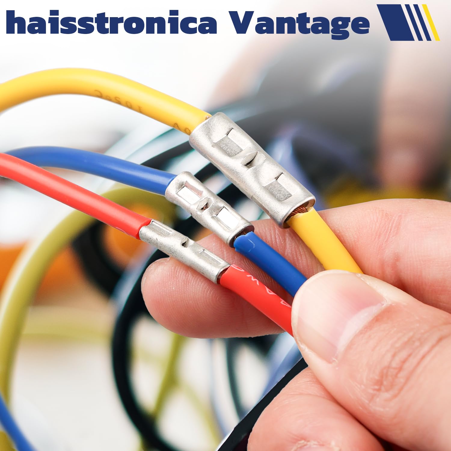 Haisstronica Vantage series non-insulated splice connectors, optimized for stable voltage and high-conductivity copper.