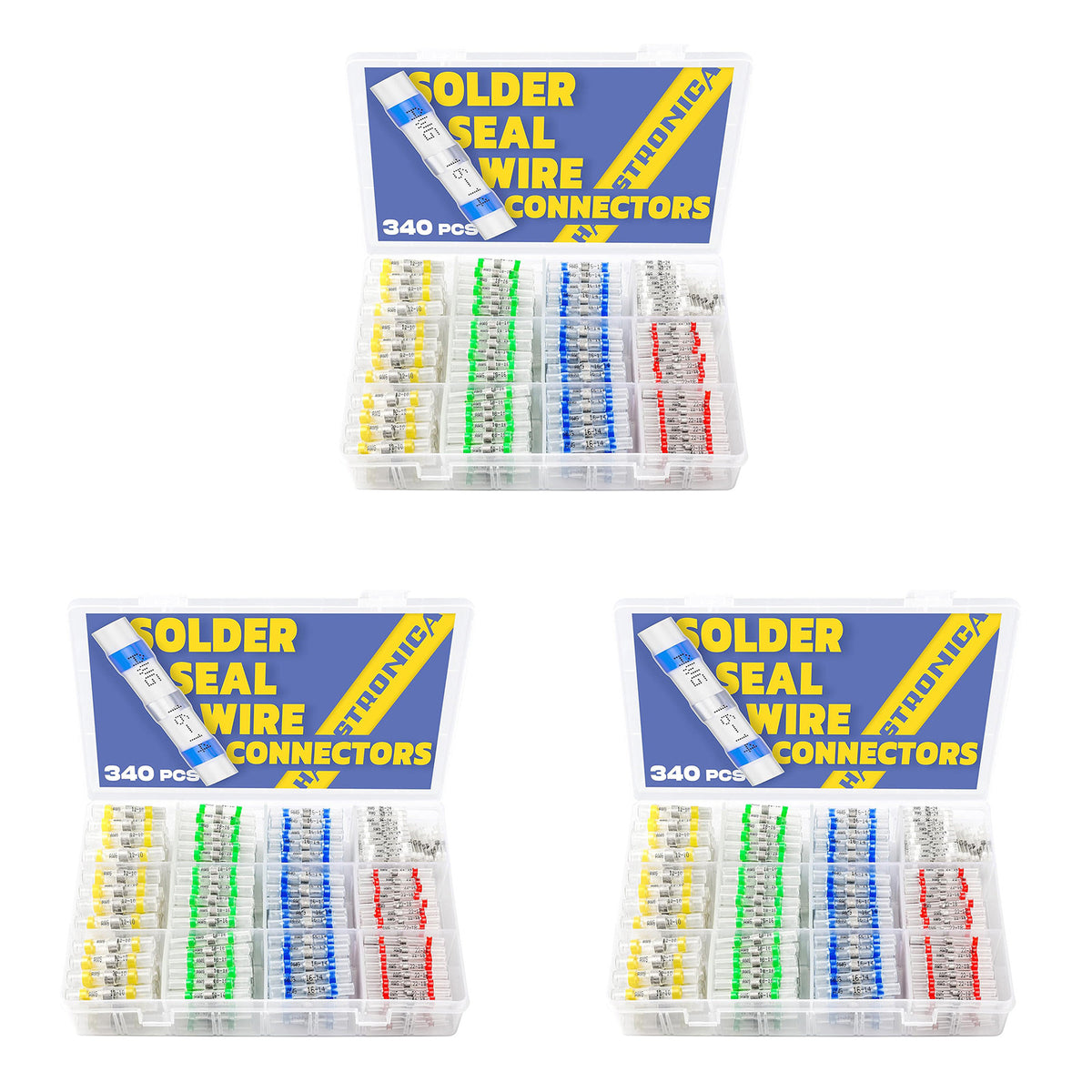 Light Replenishment - 3*340PCS Heat Shrink Solder Seal Wire Connectors