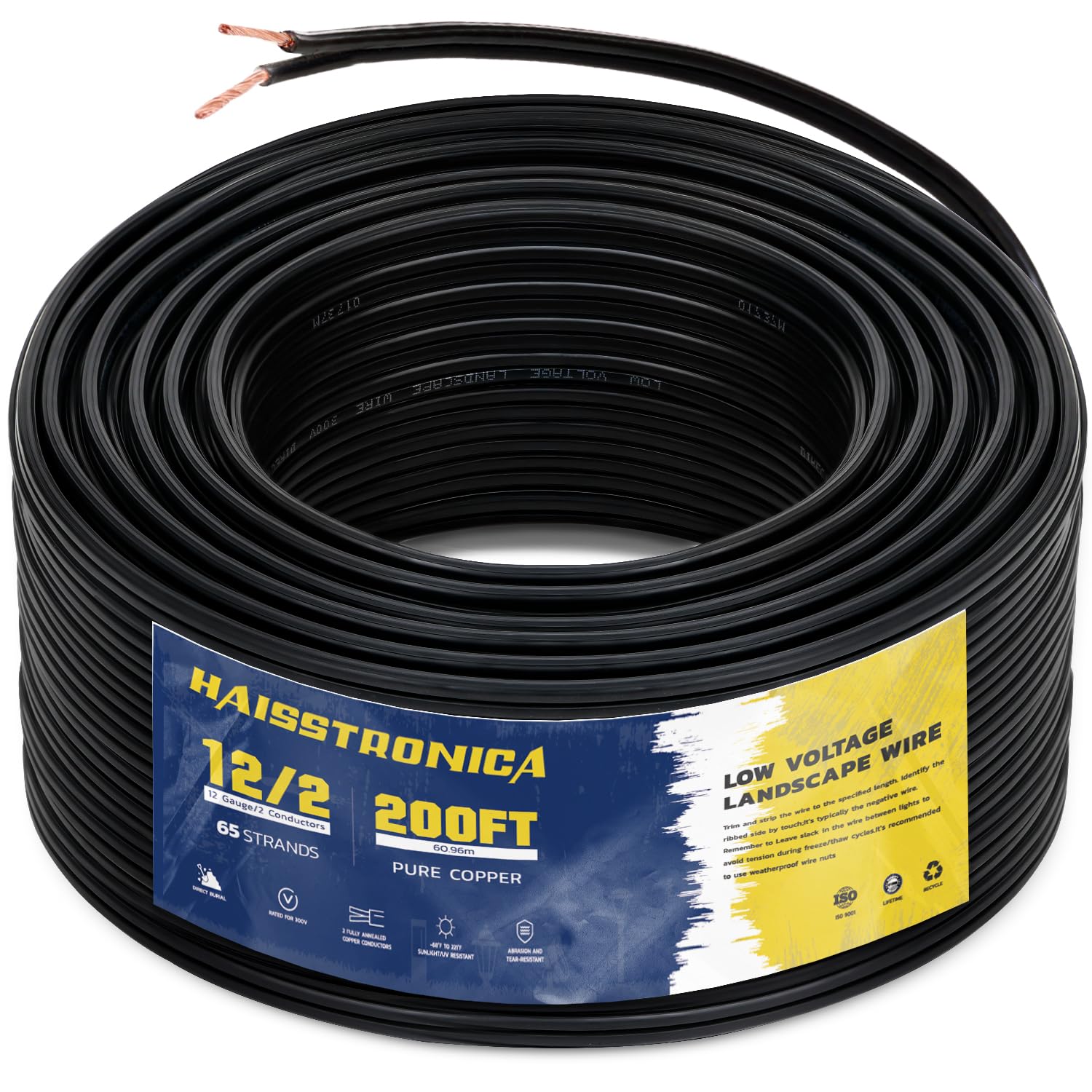 12/2 Low Voltage Landscape Wire 100ft/200ft/250ft/500ft