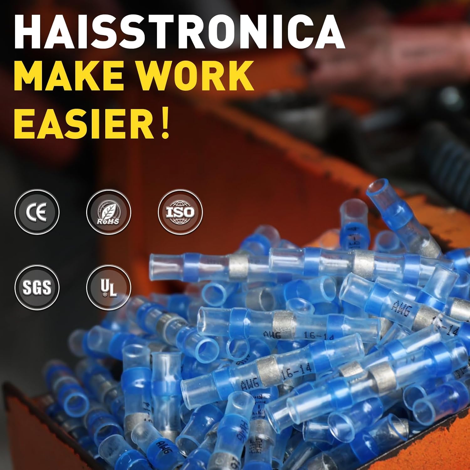 self solder wire connectors | Waterproof Heat Shrink Solder Seal Wire Connectors by Haisstronica