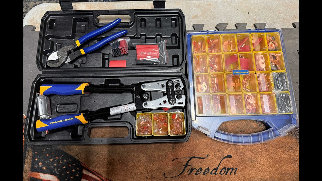 HX2053 Battery Cable Crimping Tool Kit video review thumbnail by JonesingForTools