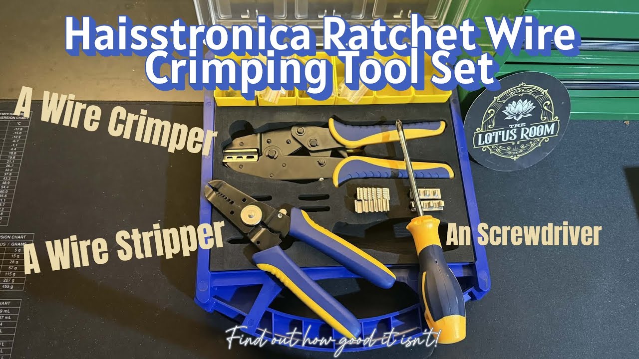 Ratchet Wire Crimping Tool Set For Heat Shrink | TheLotusRoom