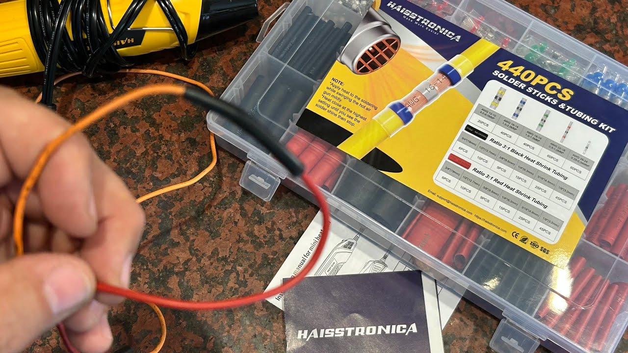 All in One Set - Heat Gun with Solder Seal Wire Connectors, 3:1 Heat Shrink Tubing | Apache Ranch Reviews