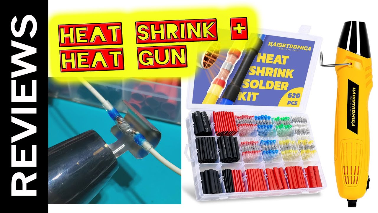 All in One Set - Heat Gun with Solder Seal Wire Connectors, 3:1 Heat Shrink Tubing | MaciejPiotrowski
