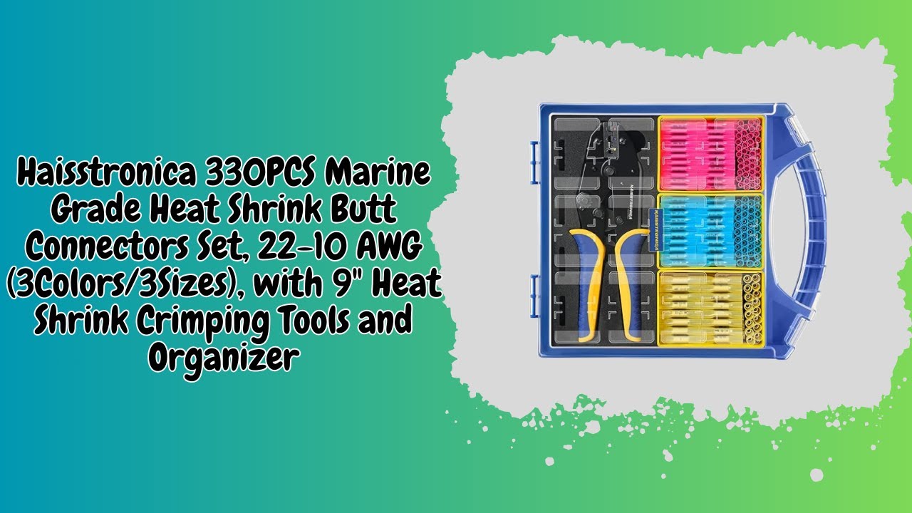 Wire Connectors Set AWG 22-10 330/380PCS with 9" Crimping Tools | MeepersJeepers1