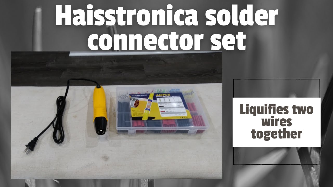 All in One Set - Heat Gun with Solder Seal Wire Connectors, 3:1 Heat Shrink Tubing | EllisMowersandmore