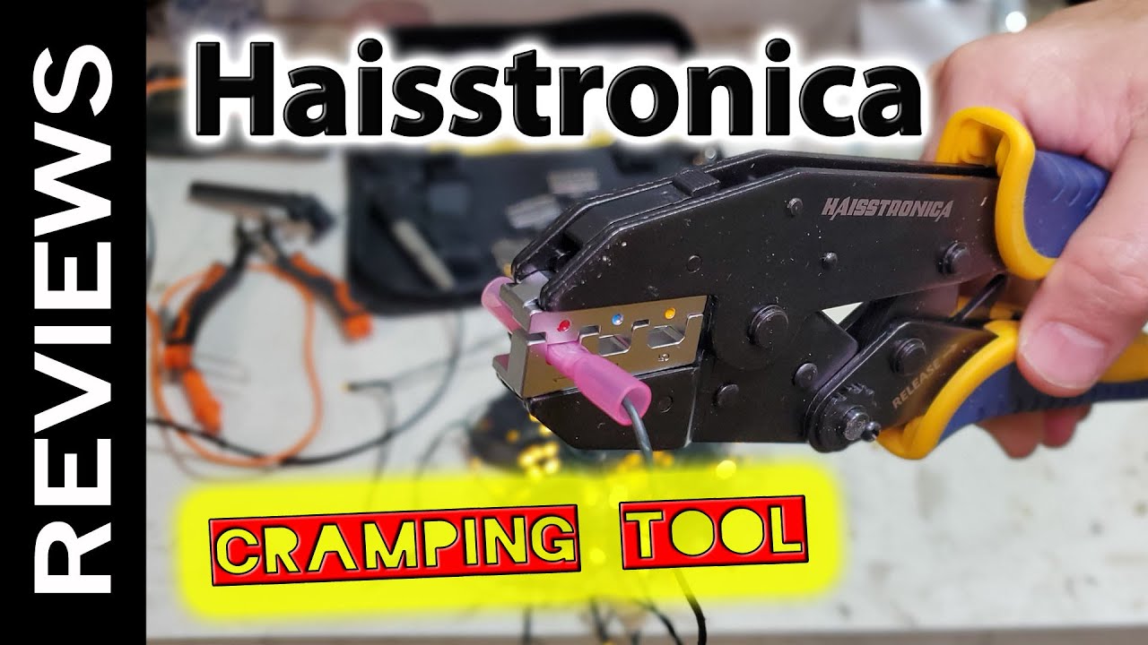 Electrical cable crimping tool—Haisstronica AWG 22–10 Ratchet Wire Terminal Crimper