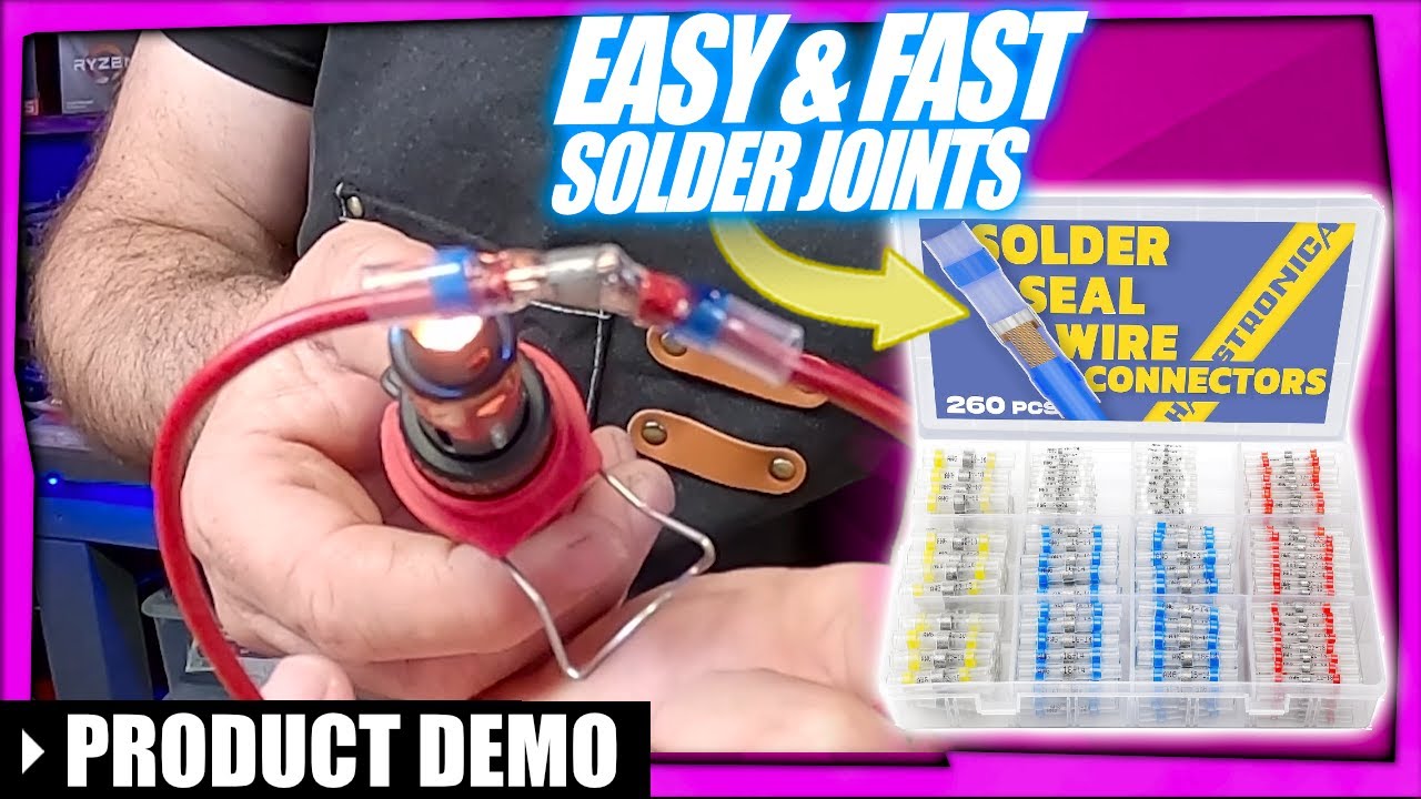 340PCS Heat Shrink Solder Seal Wire Connectors | The Net Guy Reviews