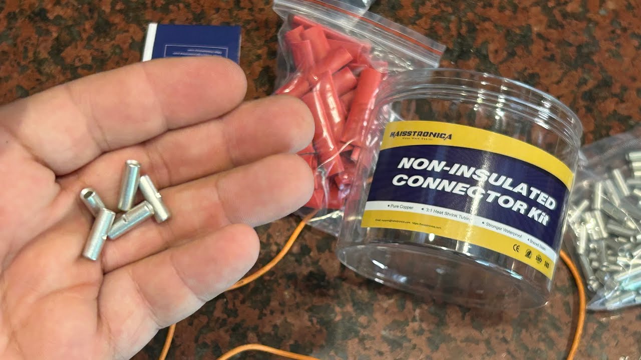 Non Insulated Butt Connectors with 3:1 Heat Shrink Tubing Kit | Apache Ranch Reviews
