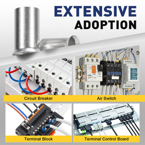 Wire ferrule kit with multiple AWG sizes demonstrating extensive adoption for reliable electrical connections.