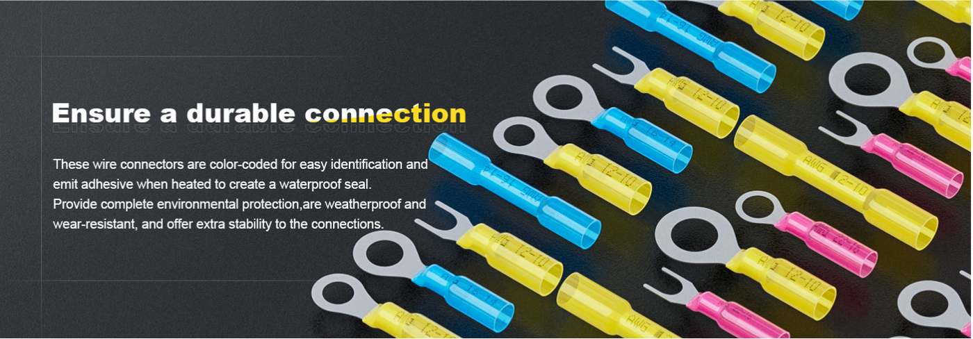 Closeup of crimped red ring lug showing clean wire connections on a battery terminal block inside an automotive panel