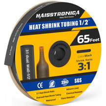 65 Ft Heat Shrink Tubing Roll 1/2(12.7mm) - 3:1 Shrink Ratio