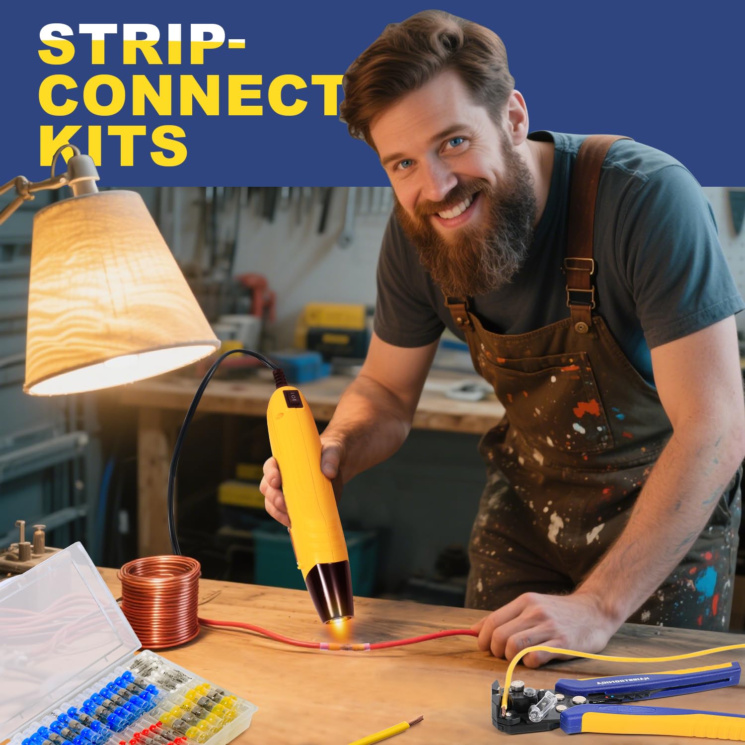 Haisstronica strip-connect kits: All-in-one solder wiring connectors solution for quick electrical repairs and secure joins.