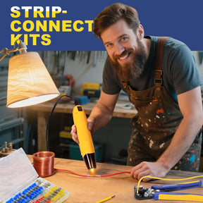 Haisstronica strip-connect kits: All-in-one solder wiring connectors solution for quick electrical repairs and secure joins.