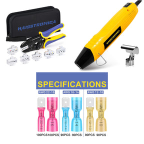 6 in 1 Tool Kits & Mini Heat Gun & Ring/Spade/Bullet Terminals