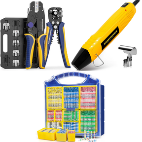 8PCS Crimping Tool Set & Mini Heat Gun & Solder Seal Wire Connectors