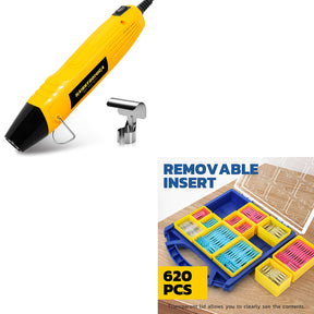 Mini Heat Gun 350W & Heat Shrink Butt Connectors Kit