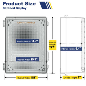 IP67 Waterproof Outdoor Electrical Box Kit - Clear Cover
