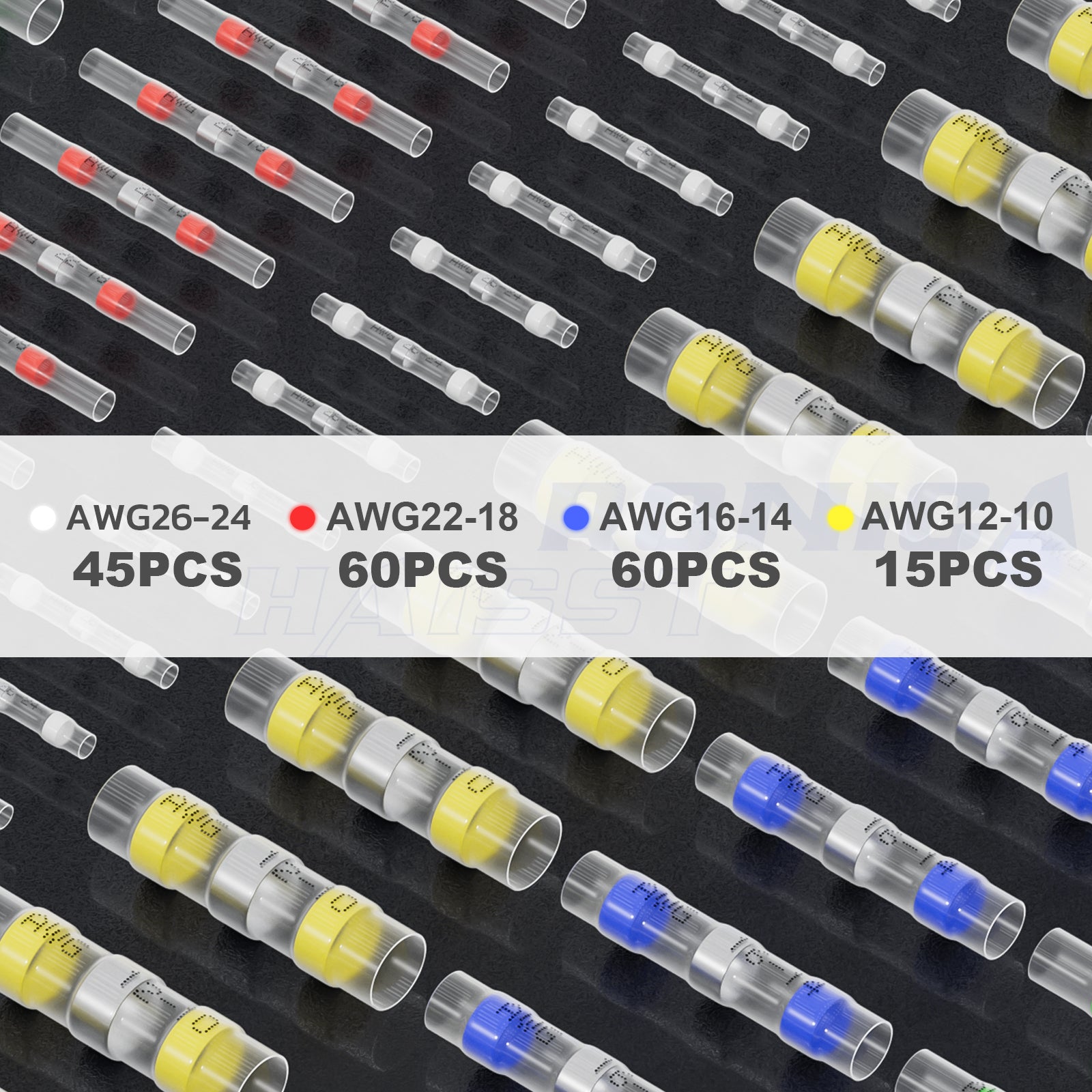 Solder Seal Wire Connectors - Removable Storage Bins