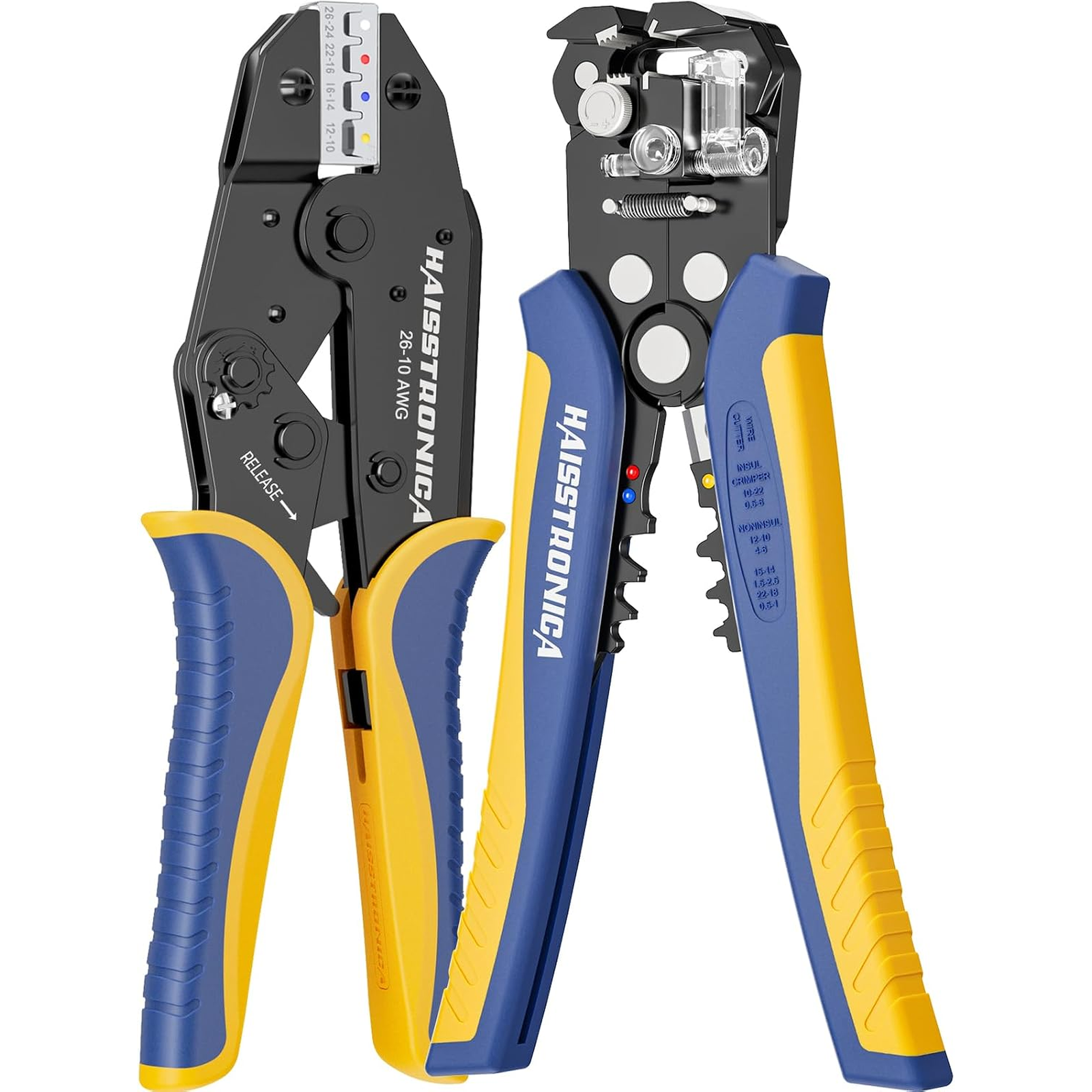 Wire Bundle Tool Haisstronica | Crimping Tool and Wire Stripper Kit AWG 24-10