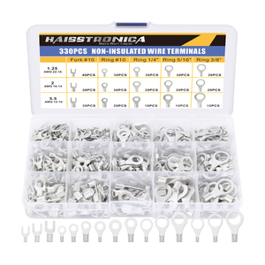 Non-insulated copper wire terminals