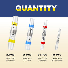 Haisstronica solder wire connectors kit (120-pc): Compact solution for quick, reliable wire soldering and sealing.