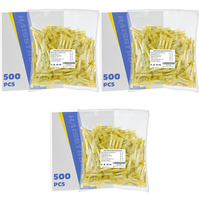 Light Replenishment - 3*500PCS 12-10 AWG Yellow Heat Shrink Butt Connectors