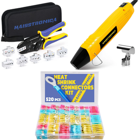 6 in 1 Tool Kits & Mini Heat Gun & 520PCS Heat Shrink Wire Connectors