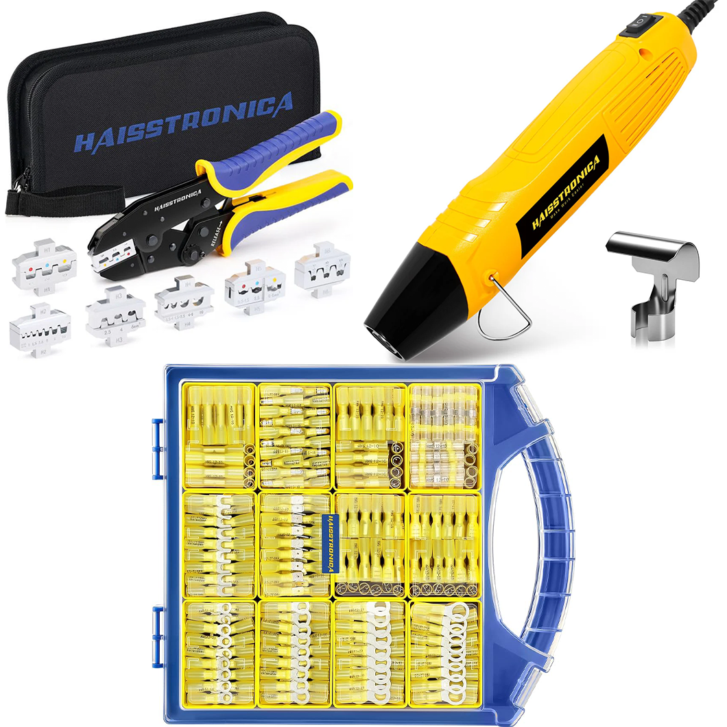 6 in 1 Tool Kits & Mini Heat Gun & Heat Shrink Wire Connectors