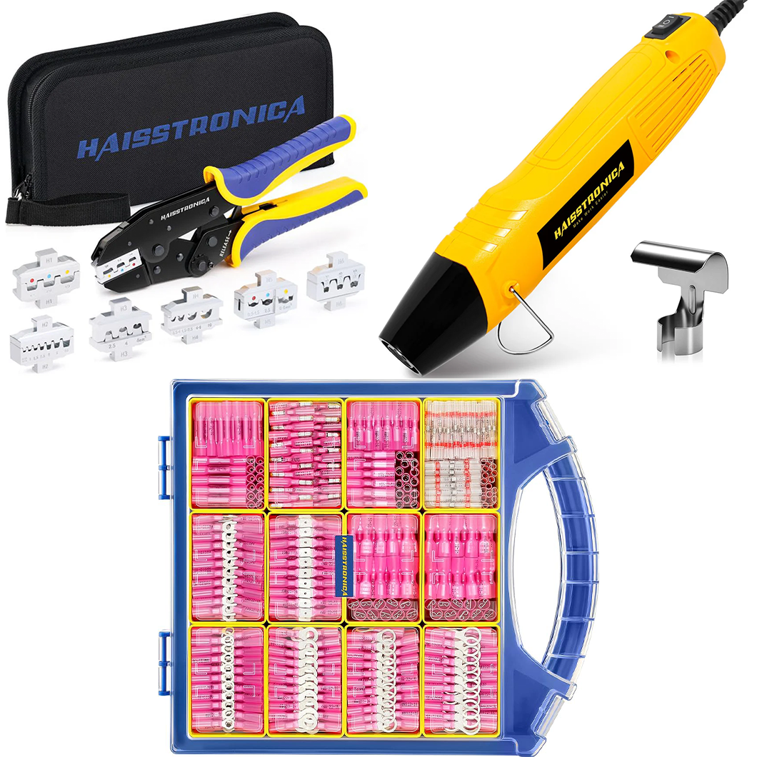 6 in 1 Tool Kits & Mini Heat Gun & Heat Shrink Wire Connectors