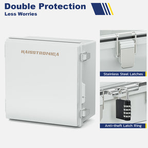 IP67 Waterproof Outdoor Electrical Box Kit - Grey Cover