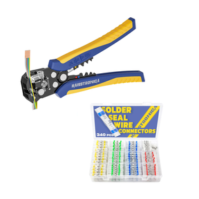 Self-Adjusting Wire Stripper & 340PCS Solder Seal Wire Connectors