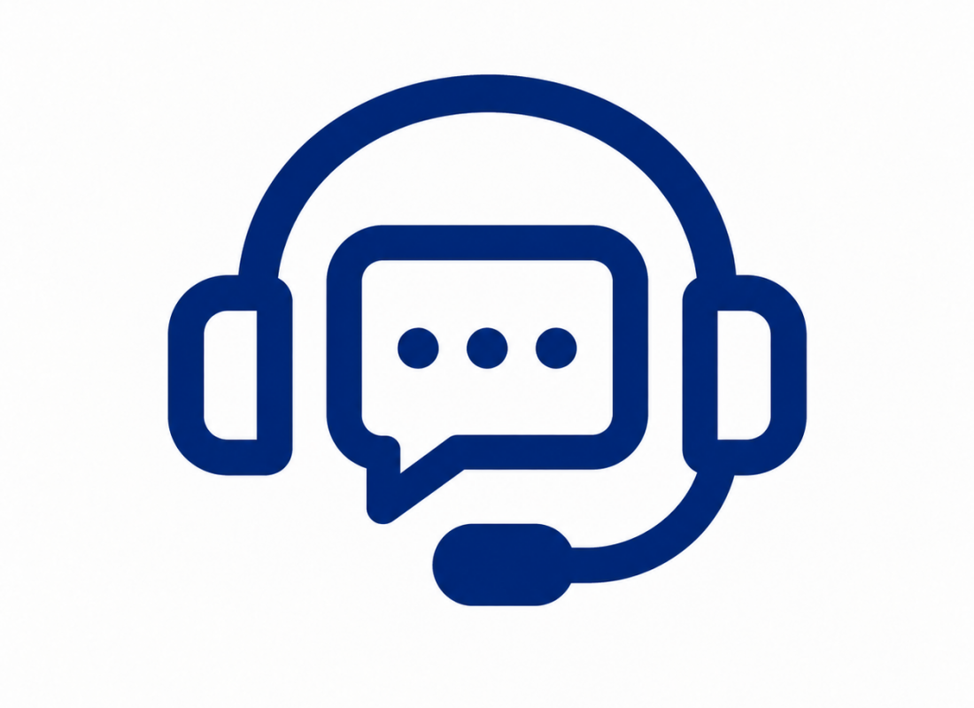 Customer support headset icon
