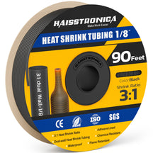 90 Ft Heat Shrink Tubing Roll 1/8(3.2mm) - 3:1 Shrink Ratio