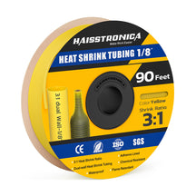 90 Ft Heat Shrink Tubing Roll 1/8(3.2mm) - 3:1 Shrink Ratio