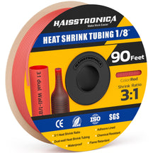 90 Ft Heat Shrink Tubing Roll 1/8(3.2mm) - 3:1 Shrink Ratio