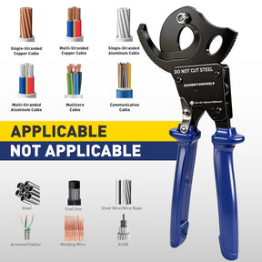 Pince à sertir les embouts de câbles Haisstronica, AWG 23-10, hexagonale auto-ajustable, pour cosses à cliquet, embouts de câbles