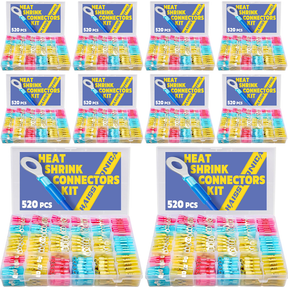 Monthly Stocking - 10*520PCS Marine Grade Heat Shrink Wire Connectors