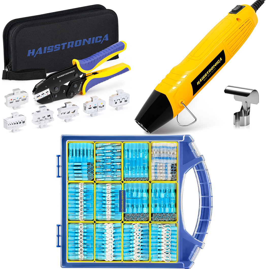 6 in 1 Tool Kits & Mini Heat Gun & Heat Shrink Wire Connectors